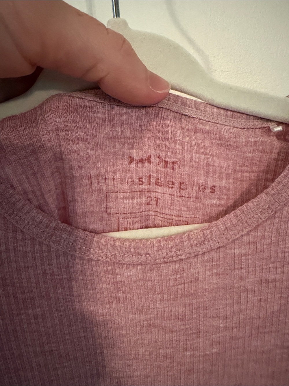 Little Sleepies Pink Ribbed Short Set - Picture 2 of 2
